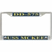 USS McKee DD-575 License Plate Frame