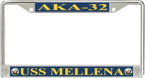 USS Mellena AKA-32 License Plate Frame