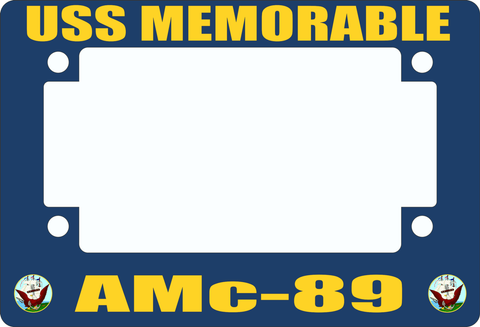 USS Memorable AMc-89 Motorcycle Frame
