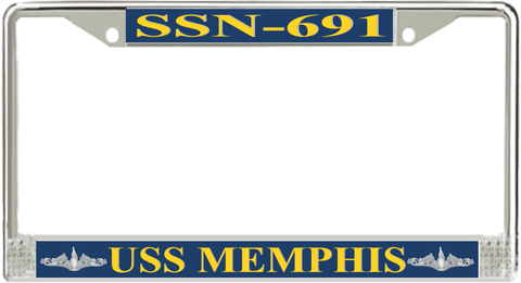 USS Memphis SSN-691 License Plate Frame