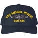 USS Mendel Rivers SSN-686 with Dolphins Custom Embroidered Cap
