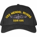 USS Mendel Rivers SSN-686 with Dolphins Custom Embroidered Cap