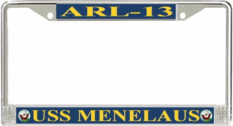 USS Menelaus ARL-13 License Plate Frame