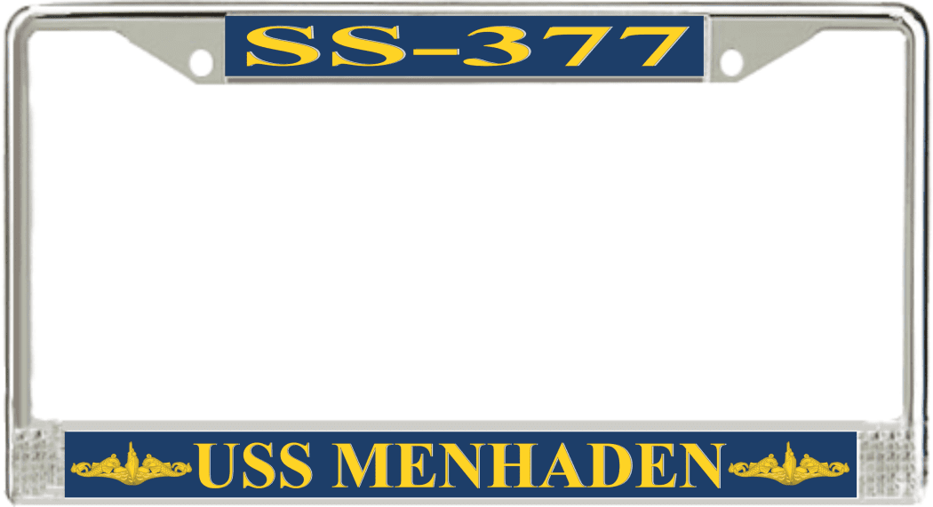 USS Menhaden SS377 License Plate Frame