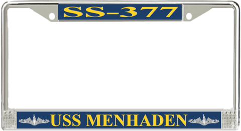 USS Menhaden SS-377 License Plate Frame