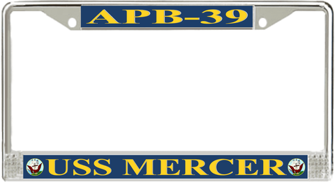 USS Mercer APB-39 License Plate Frame