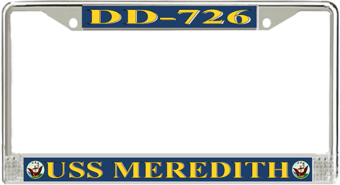 USS Meredith DD-726 License Plate Frame