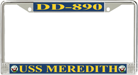 USS Meredith DD-890 License Plate Frame