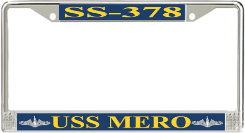 USS Mero SS-378 License Plate Frame