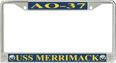 USS Merrimack AO-37 License Plate Frame