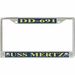 USS Mertz DD-691 License Plate Frame
