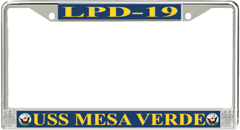 USS Mesa Verde LPD-19 License Plate Frame