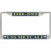 USS Metcalf DD-595 License Plate Frame