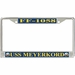 USS Meyerkord FF-1058 License Plate Frame