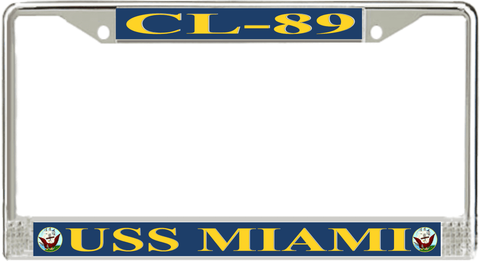 USS Miami CL-89 License Plate Frame