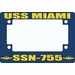 USS Miami SSN-755 Motorcycle Frame