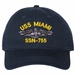 USS Miami SSN-755 with Dolphins Unstructured Dad Cap