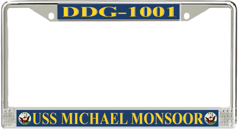 USS Michael Monsoor DDG-1001 License Plate Frame