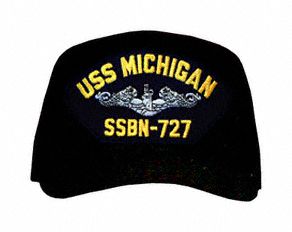 USS Michigan SSBN-727 ( Silver Dolphins ) Submarine Enlisted Cap