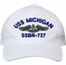 USS Michigan SSBN-727 with Dolphins Unstructured Dad Cap