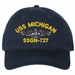 USS Michigan SSGN-727 with Dolphins Unstructured Dad Cap