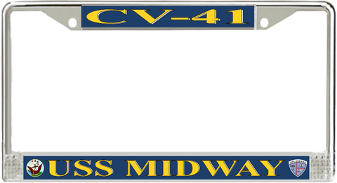 USS Midway CV-41 License Plate Frame