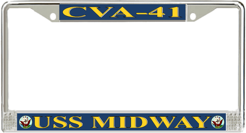 USS Midway CVA-41 License Plate Frame