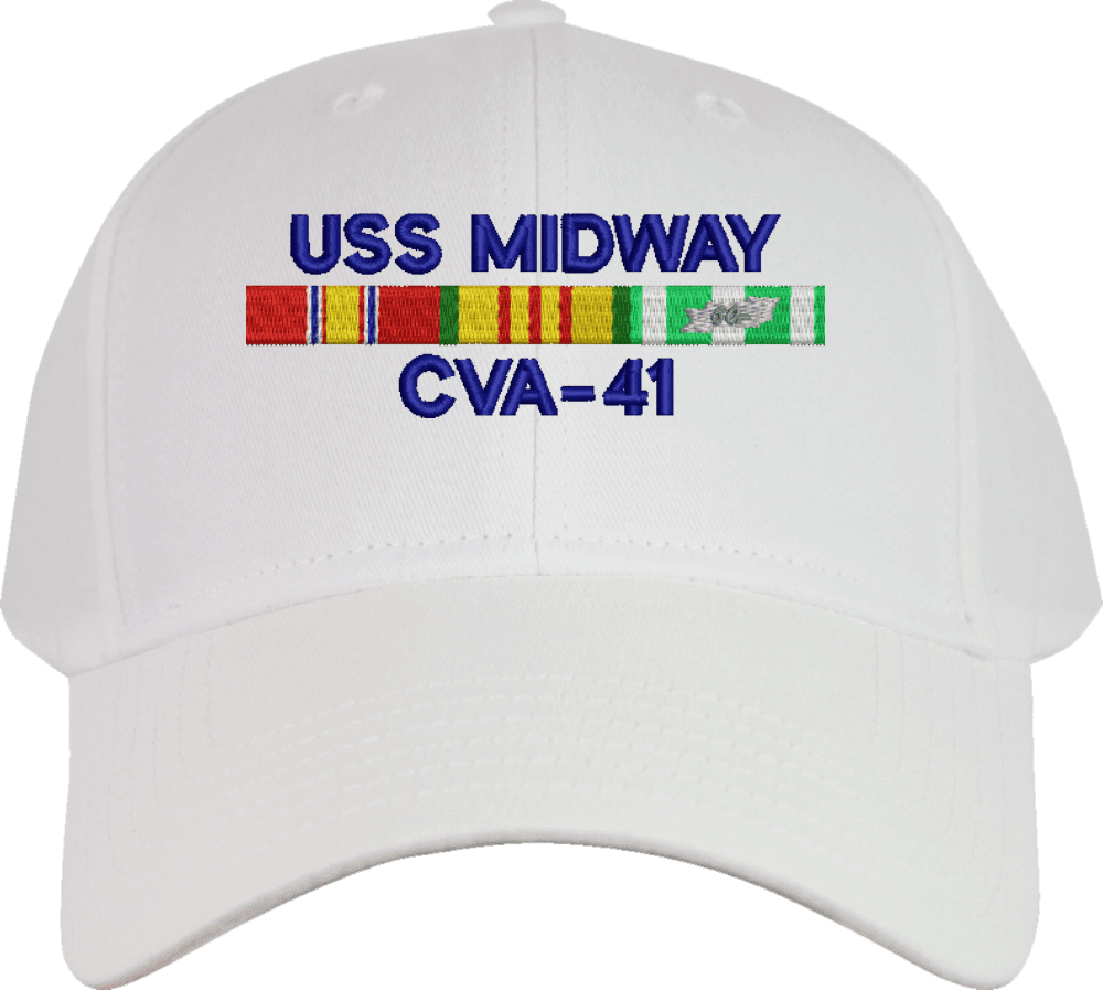 USS Midway CV-41 Embroidered Baseball Cap | Great Gift For Veteran, Active Duty | Available In 3 Colors - Foto 9