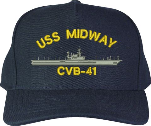 USS Midway CVB-41 U.S. Made Cap