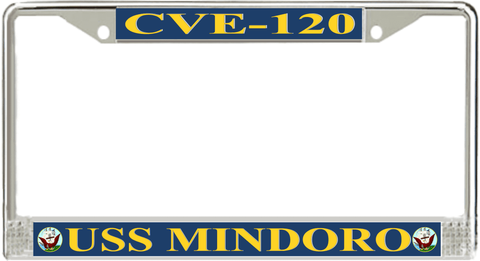 USS Mindoro CVE-120 License Plate Frame