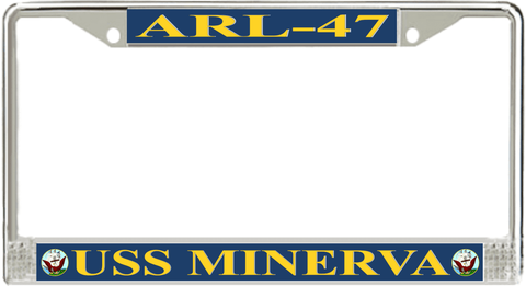 USS Minerva ARL-47 License Plate Frame