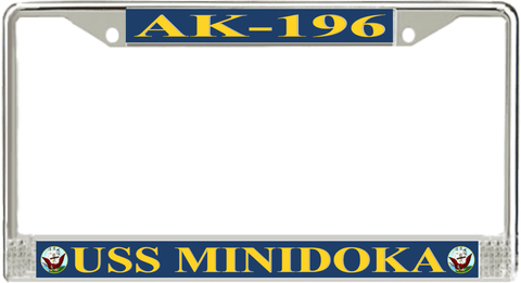 USS Minidoka AK-196 License Plate Frame