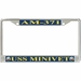USS Minivet AM-371 License Plate Frame