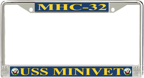 USS Minivet MHC-32 License Plate Frame