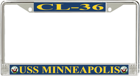 USS Minneapolis CL-36 License Plate Frame