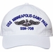 USS Minneapolis Saint Paul SSN-708 with Dolphins Unstructured Dad Cap
