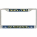 USS Minnesota SSN-783 License Plate Frame