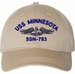 USS Minnesota SSN-783 with Dolphins Unstructured Dad Cap