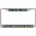 USS Mission Bay CVE-59 License Plate Frame