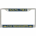 USS Mississippi SSN-782 License Plate Frame