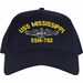 USS Mississippi SSN-782 with Dolphins Custom Embroidered Cap