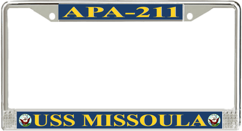 USS Missoula APA-211 License Plate Frame