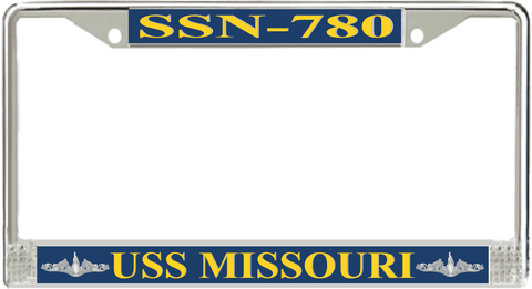 USS Missouri SSN-780 License Plate Frame