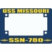 USS Missouri SSN-780 Motorcycle Frame