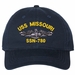 USS Missouri SSN-780 with Dolphins Unstructured Dad Cap