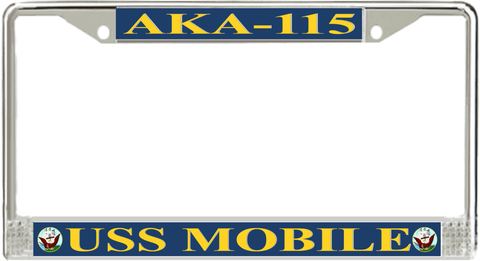 USS Mobile AKA-115 License Plate Frame
