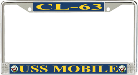 USS Mobile CL-63 License Plate Frame