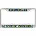 USS Moinester FF-1097 License Plate Frame