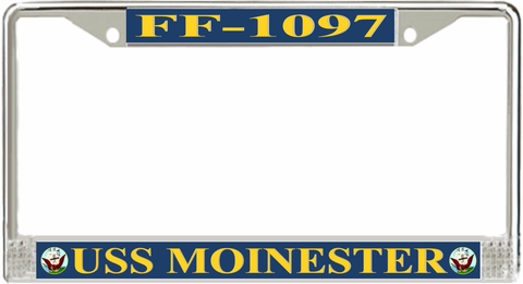 USS Moinester FF-1097 License Plate Frame