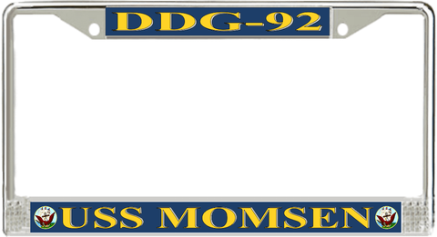 USS Momsen DDG-92 License Plate Frame